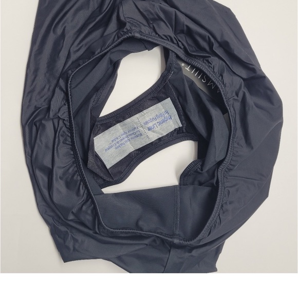 NWT Slimming Control Solid Swim Bikini Skirt Dreamsuit by Miracle Brands. BLK - Picture 7 of 8